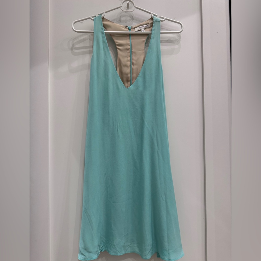 Lavender Brown Aqua Dress